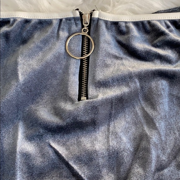 Two piece velour jumpsuit set - Picture 3 of 5